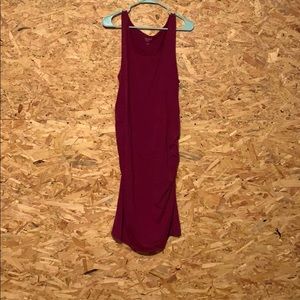 Magenta maternity dress